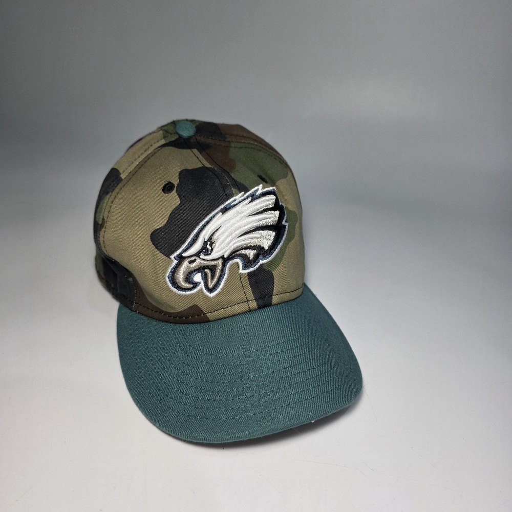 Camo Philidelphia Eagles NFL Football Hat One Size Adjustable Strap 6‎ Panel